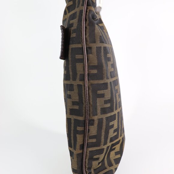 Fendi Vintage Front Zip Flat Messenger Bag Zucca Canvas Medium - Picture 2 of 16